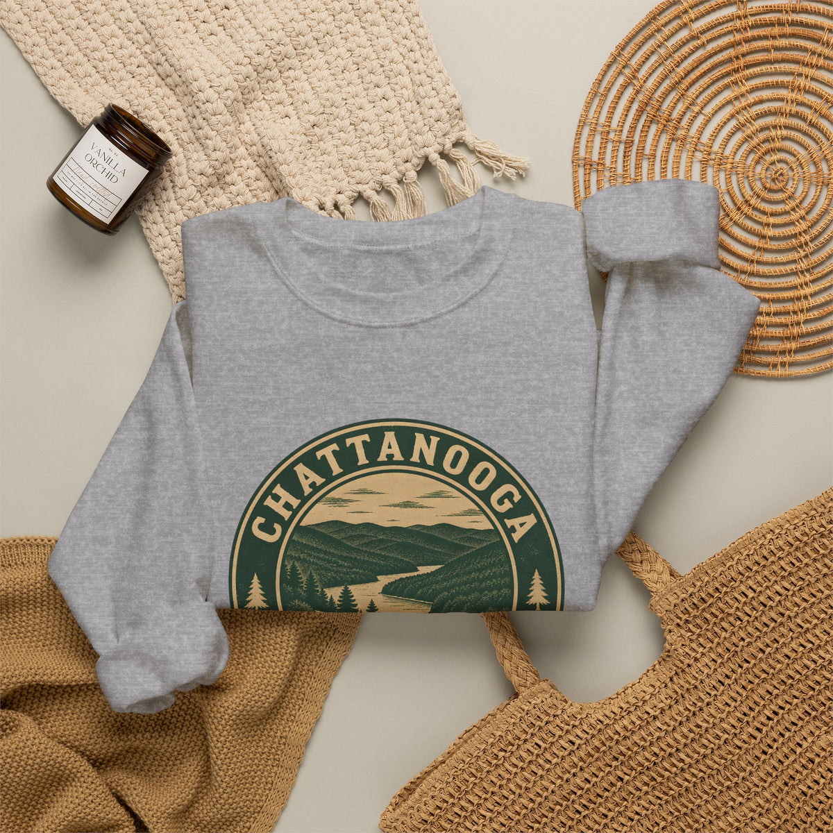 Chattanooga Park Badge Crewneck Sweatshirt