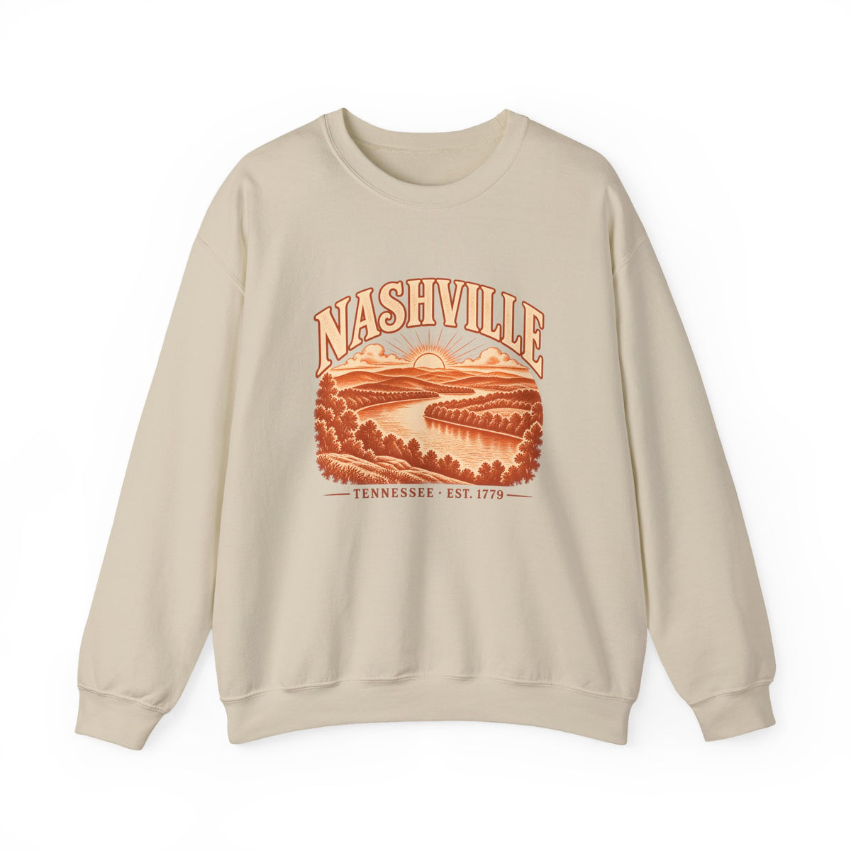 Nashville Engraved Valley Crewneck Sweatshirt