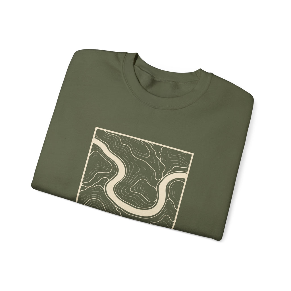 Nashville Topo Map Crewneck Sweatshirt