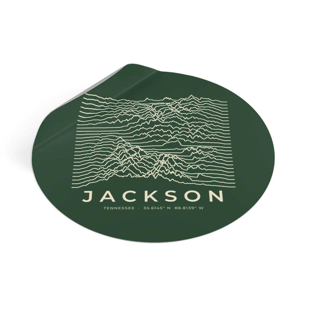 Jackson Ridgeline Sticker (Forest Green)