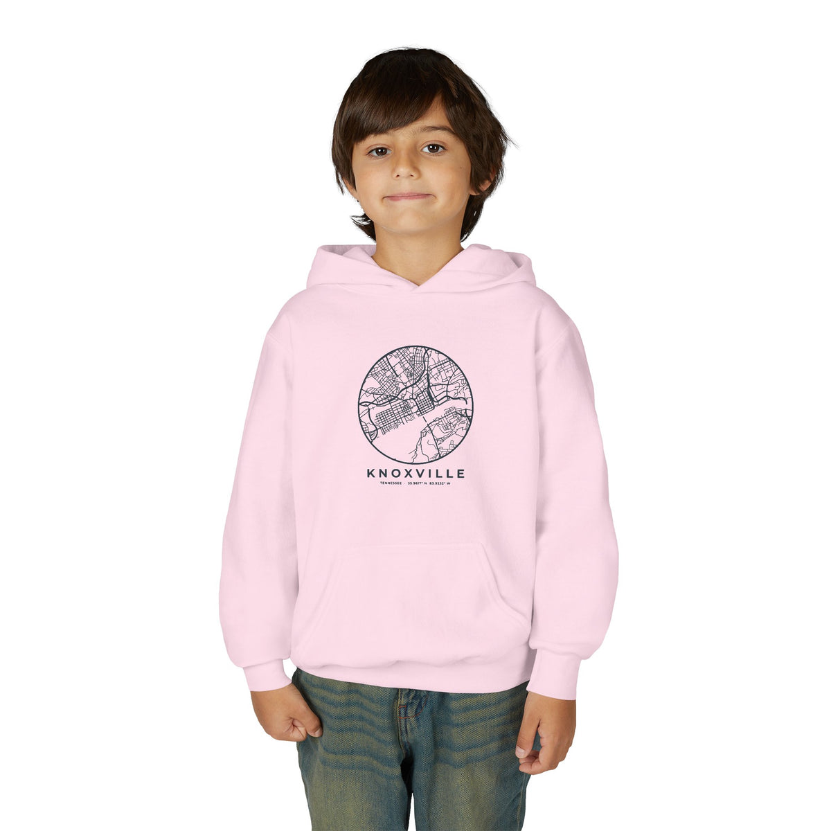 Knoxville Street Map Kids Hoodie