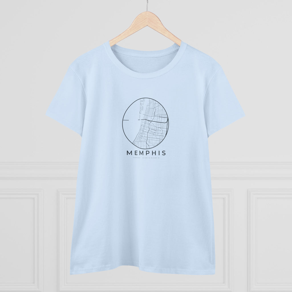 Memphis Street Map Women's T-Shirt