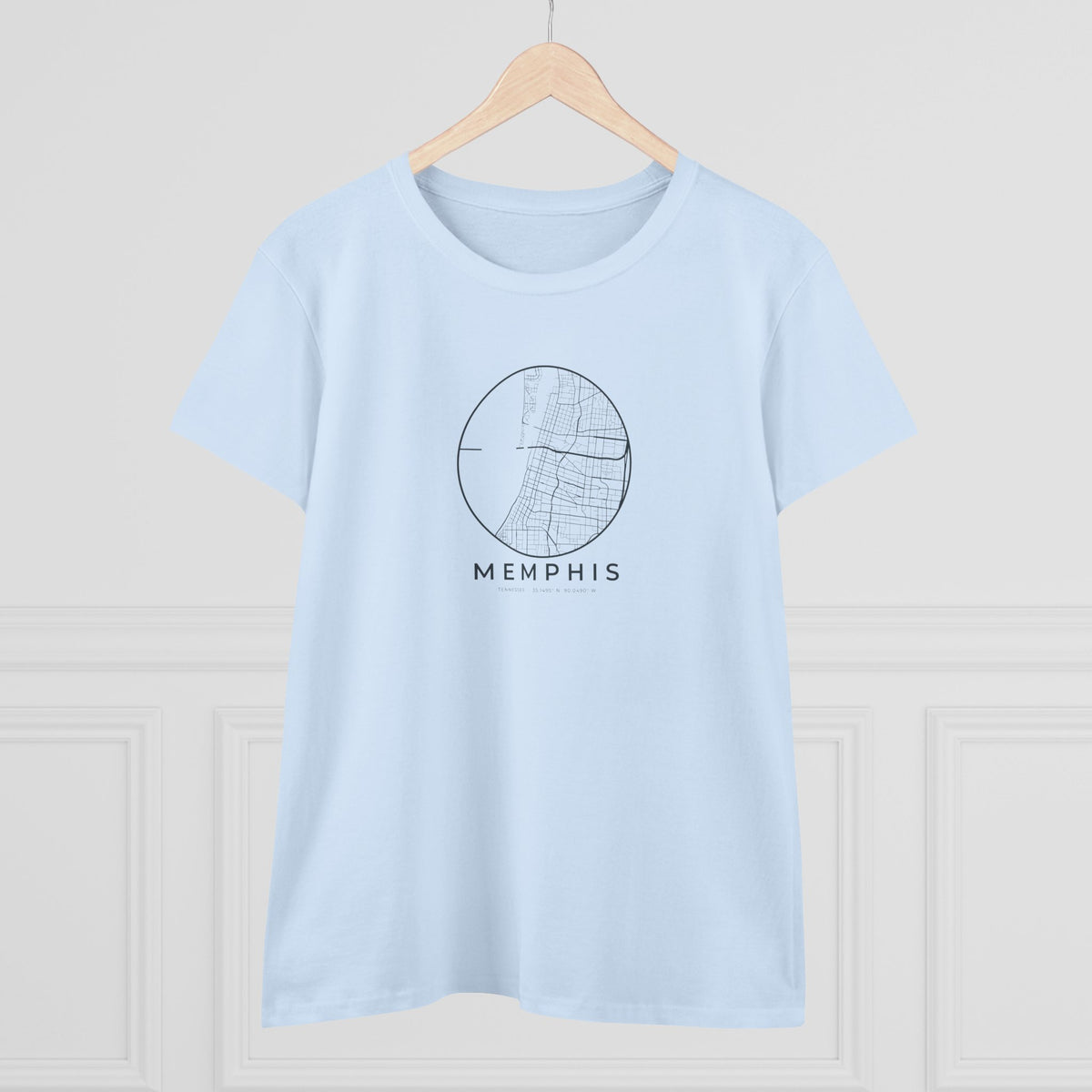 Memphis Street Map Women's T-Shirt