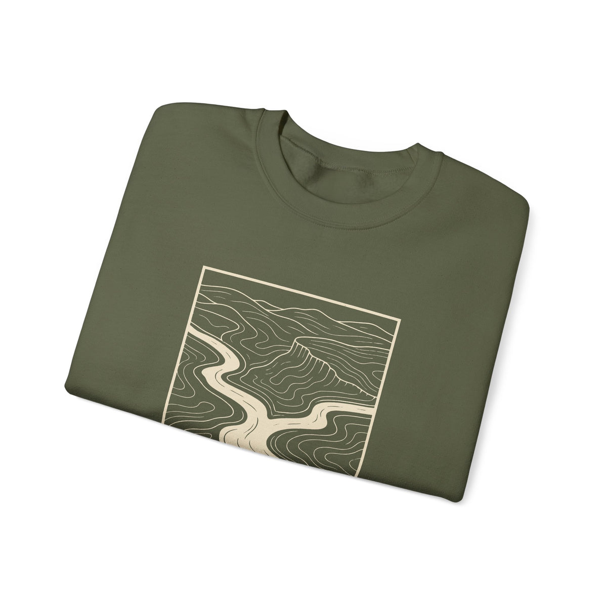 Clarksville Topo Map Crewneck Sweatshirt