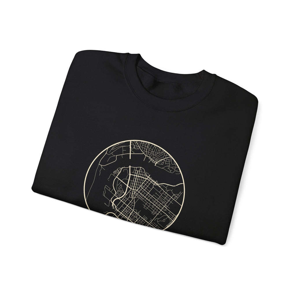 Chattanooga Street Map Crewneck Sweatshirt
