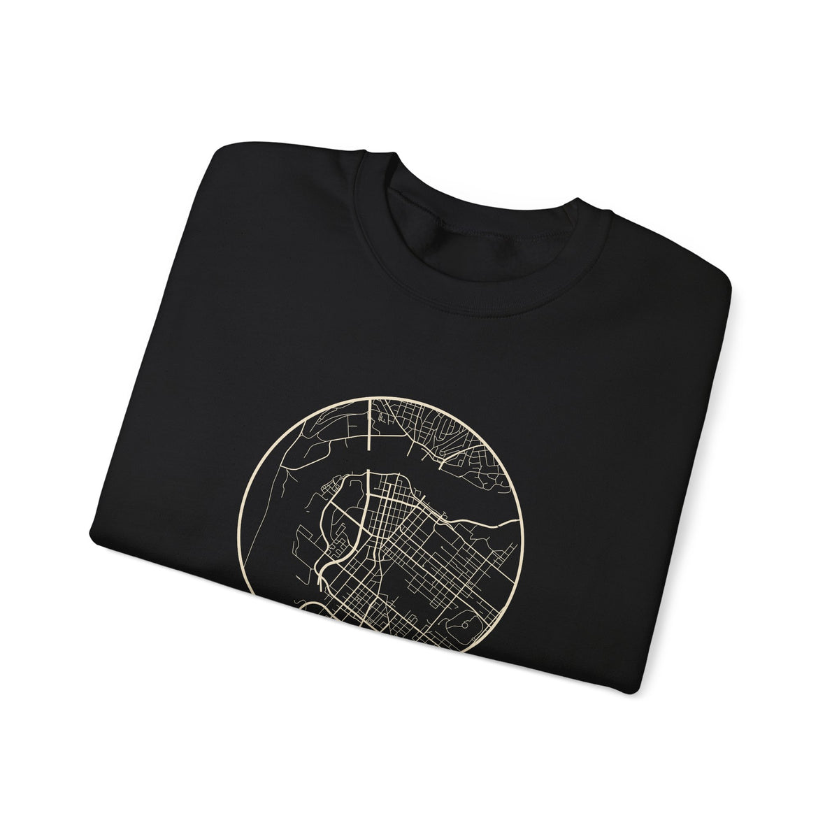 Chattanooga Street Map Crewneck Sweatshirt