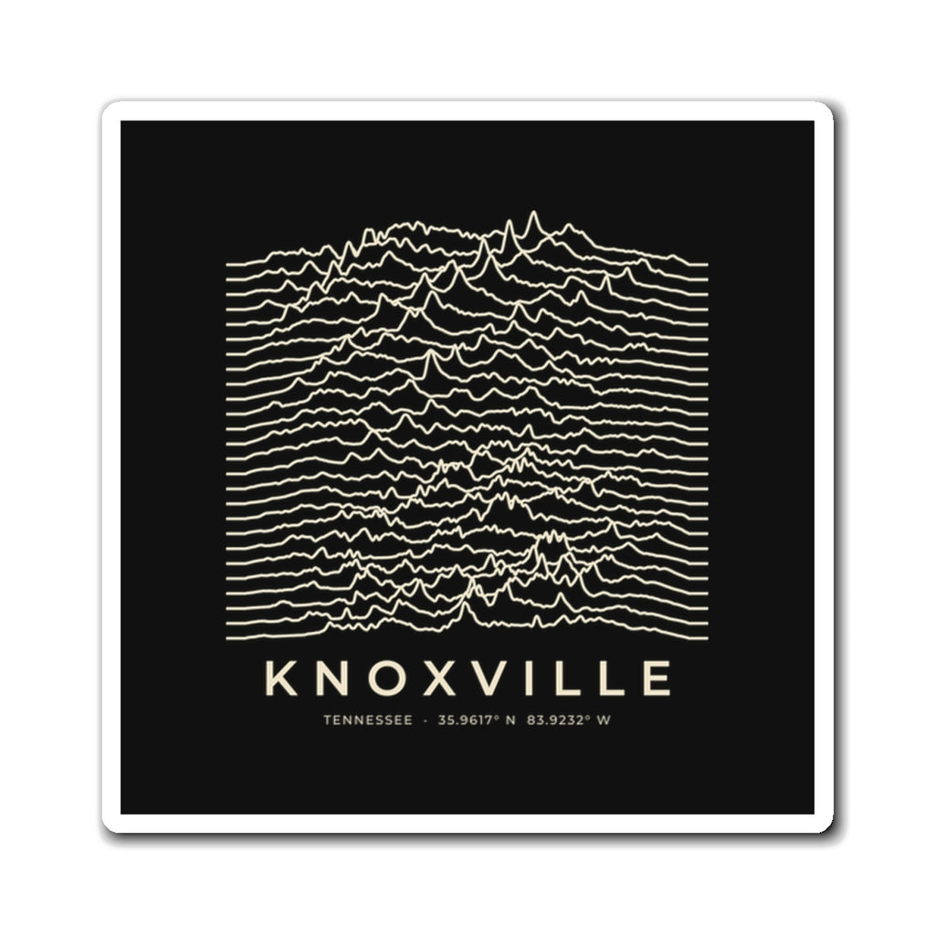 Knoxville Ridgeline Magnet (Black)