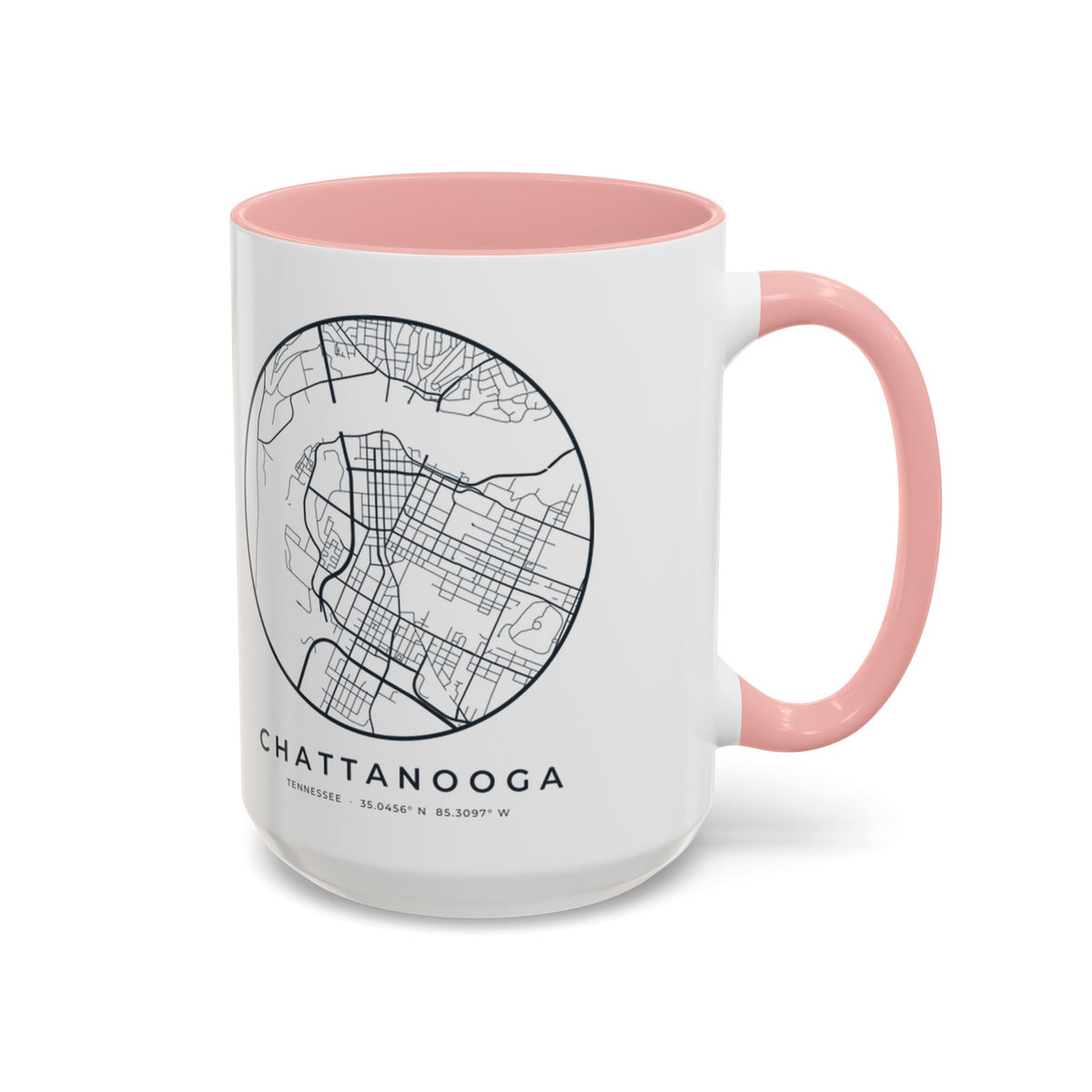Chattanooga Street Map Accent Mug