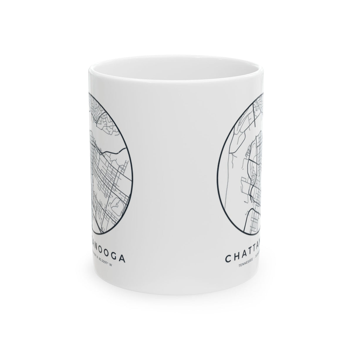 Chattanooga Street Map Mug