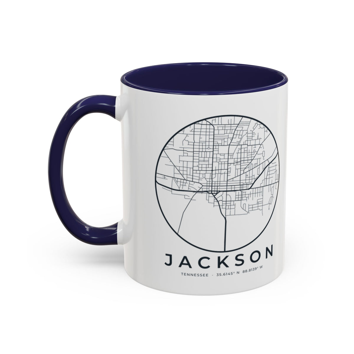 Jackson Street Map Accent Mug