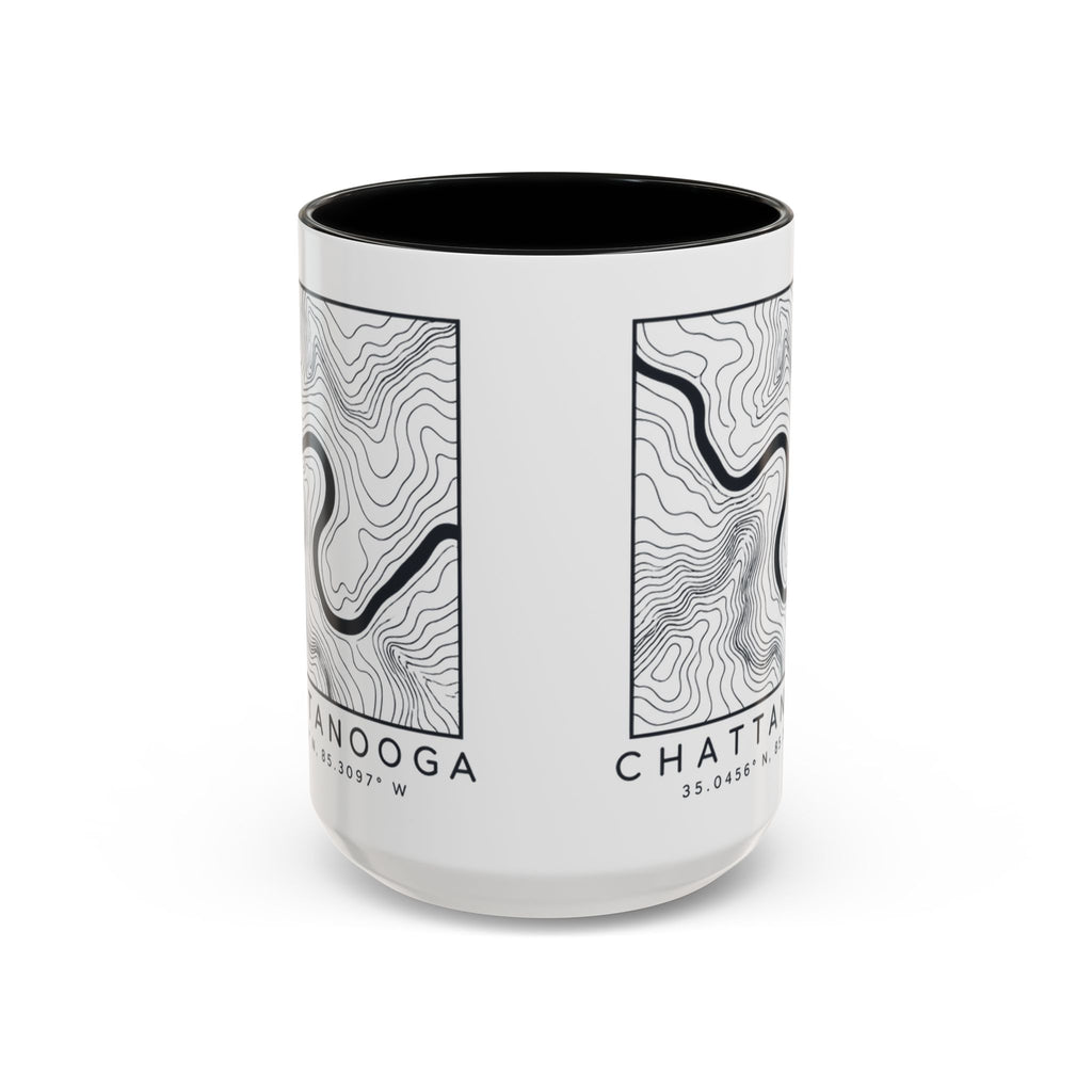 Chattanooga Topo Map Accent Mug