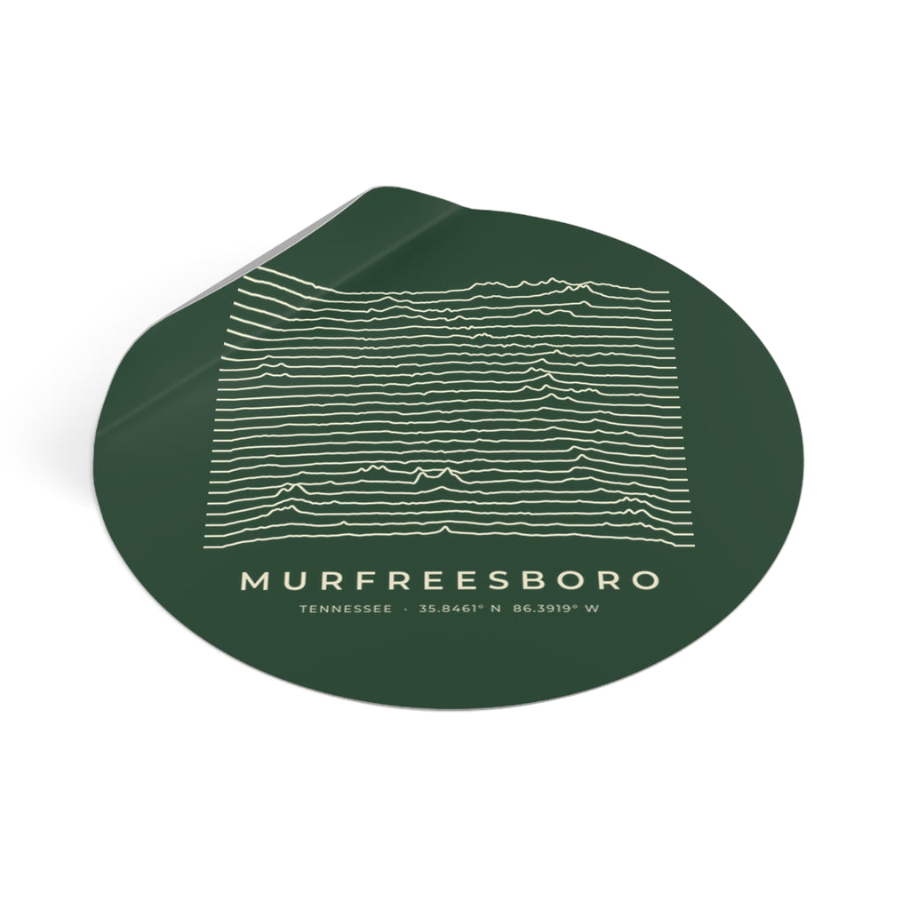 Murfreesboro Ridgeline Sticker (Forest Green)