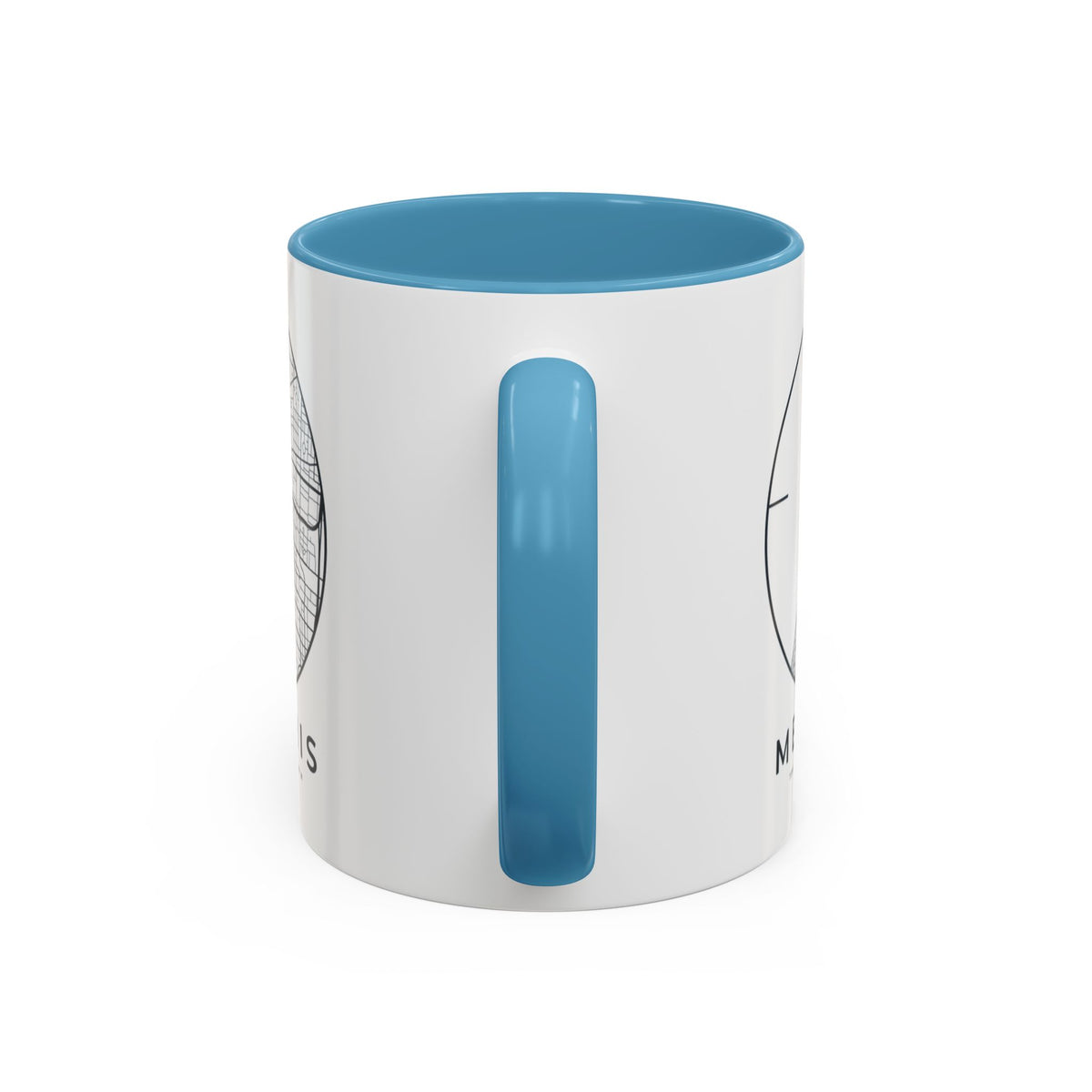 Memphis Street Map Accent Mug