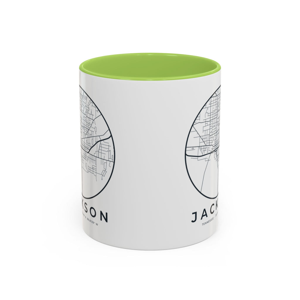 Jackson Street Map Accent Mug