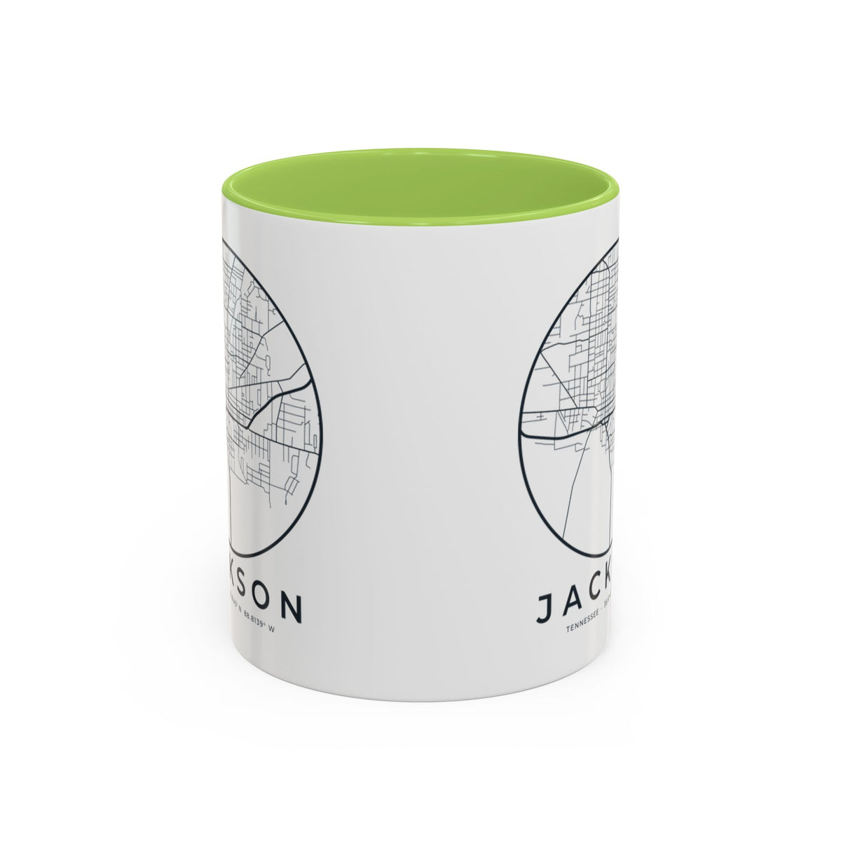 Jackson Street Map Accent Mug
