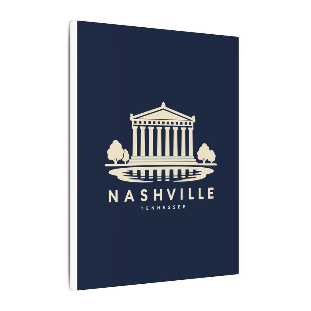 Nashville Parthenon Canvas Print (Navy)