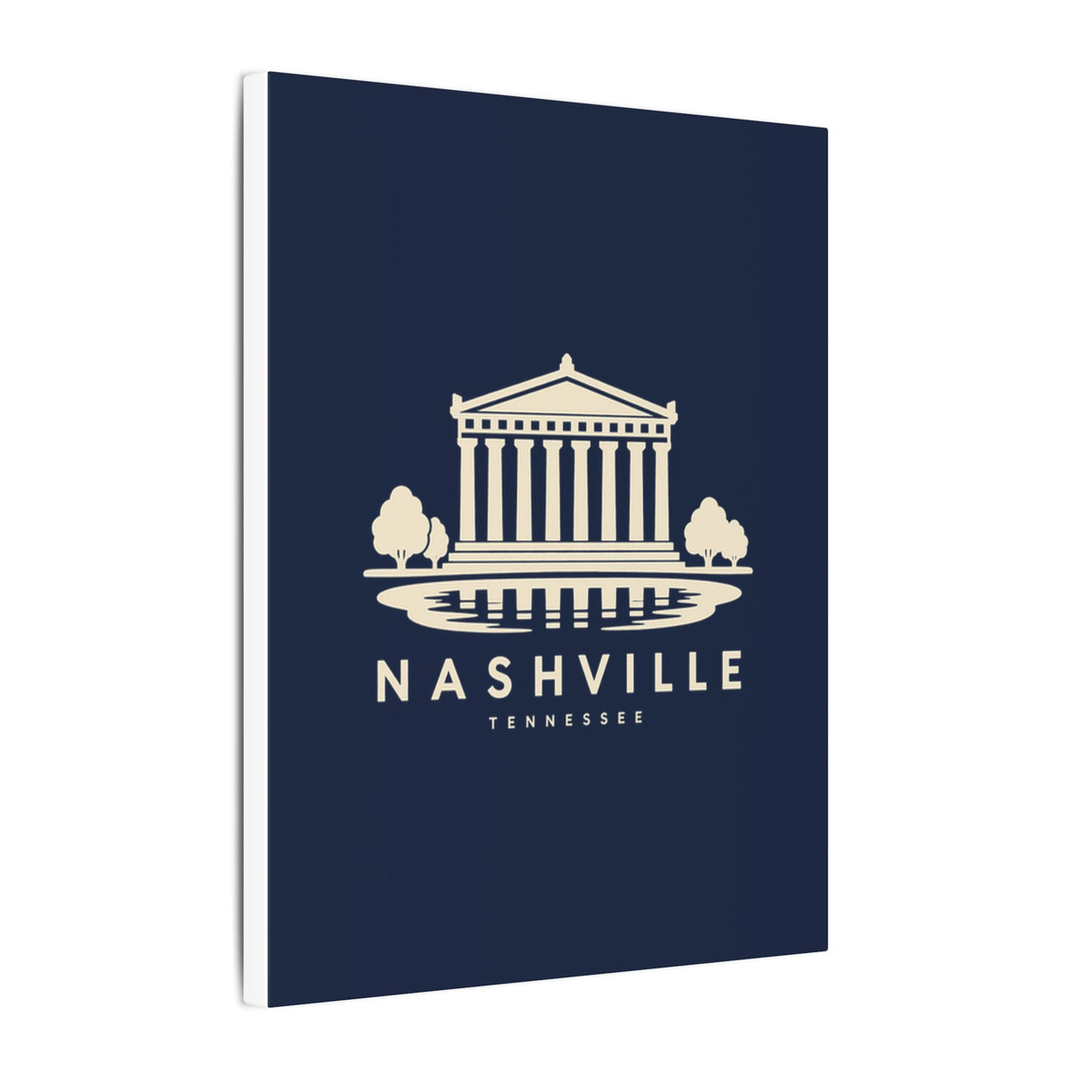 Nashville Parthenon Canvas Print (Navy)