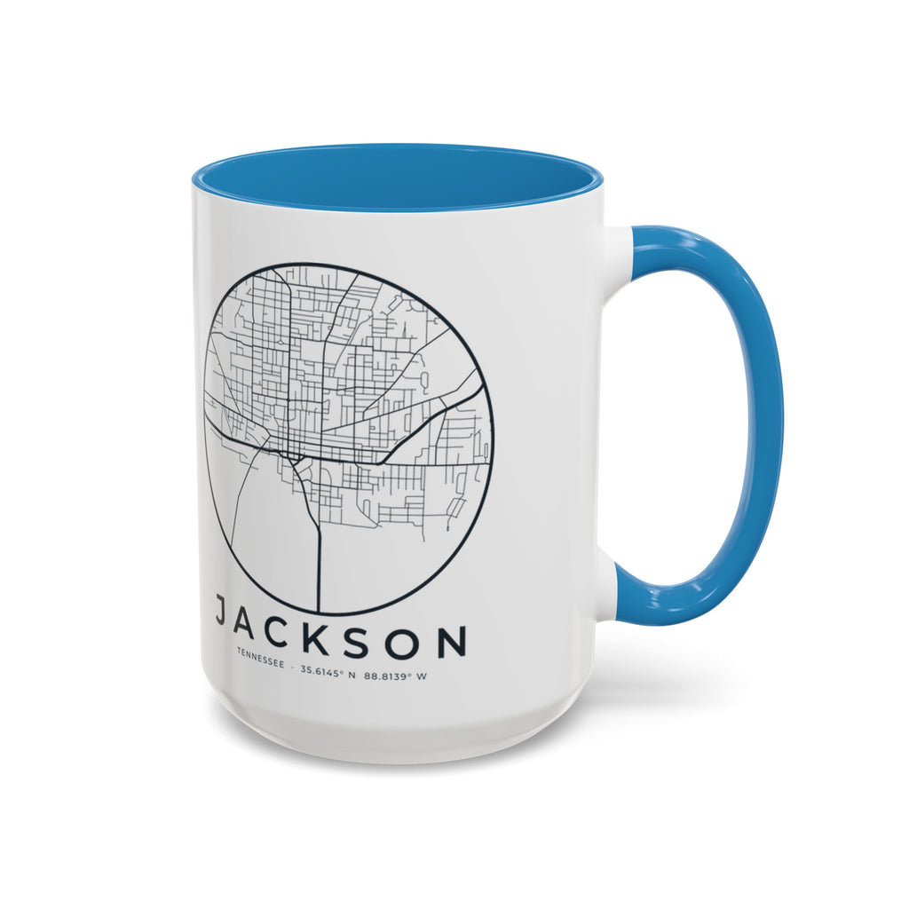 Jackson Street Map Accent Mug