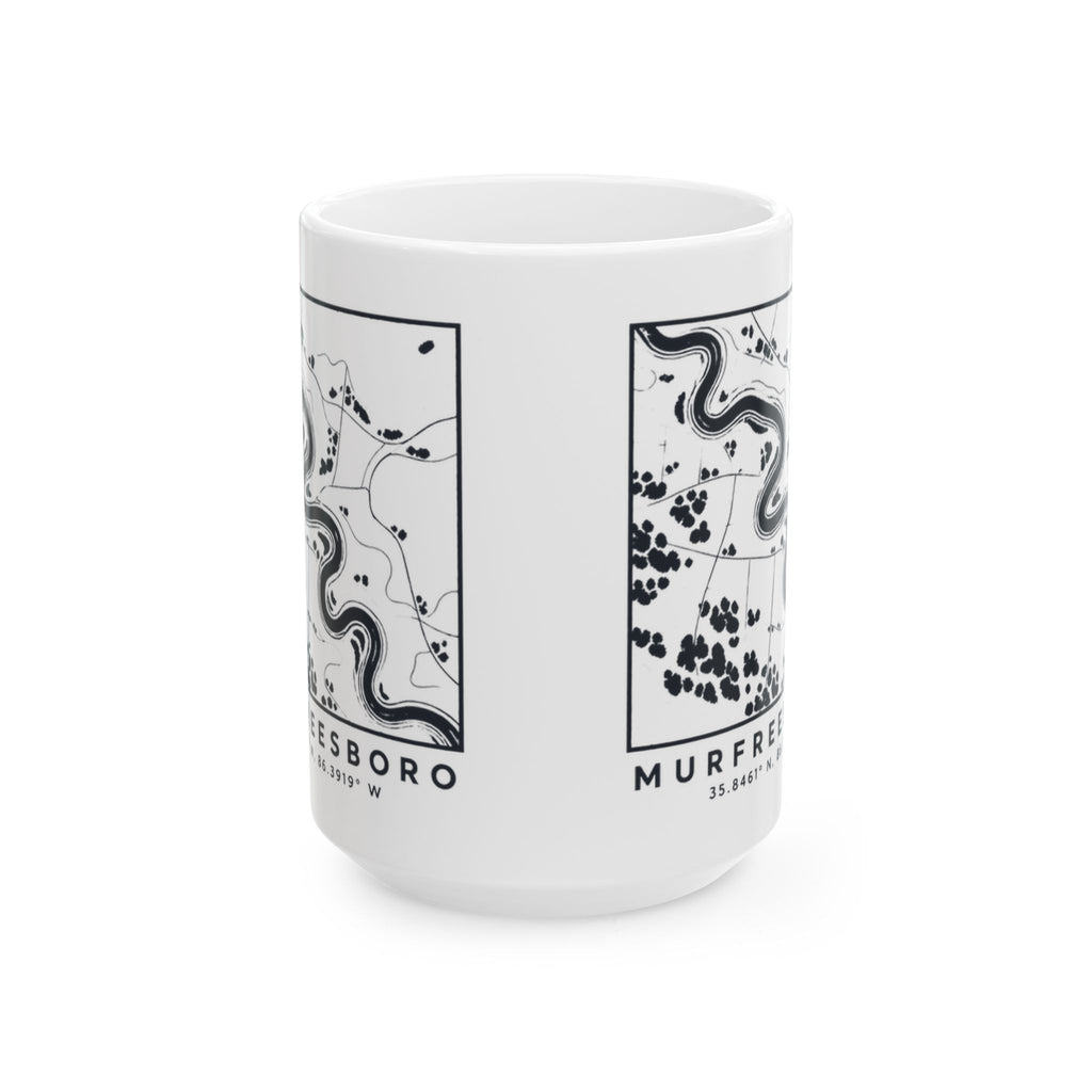 Murfreesboro Topo Map Mug