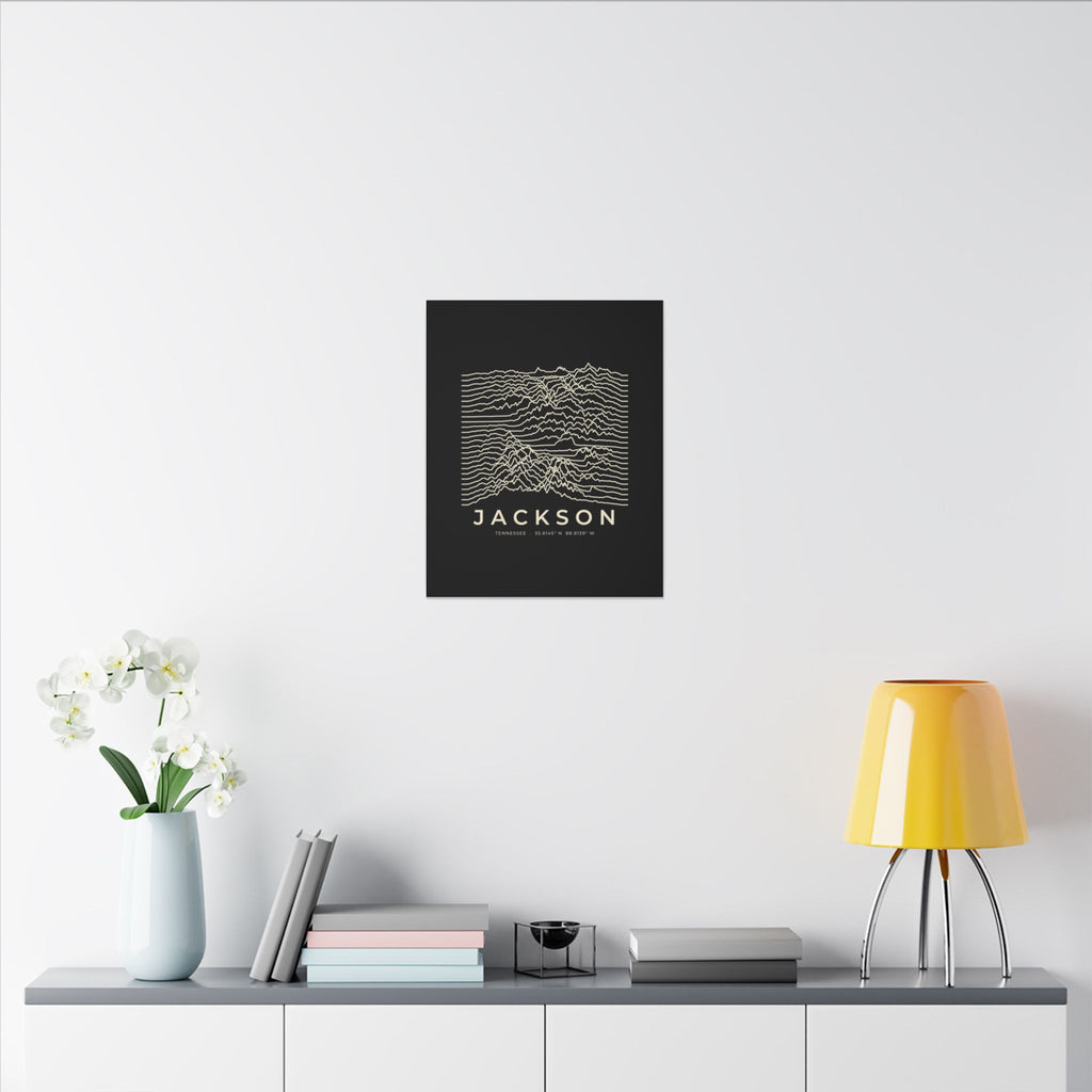 Jackson Ridgeline Canvas Print (Black)