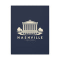 Nashville Parthenon Canvas Print (Navy)