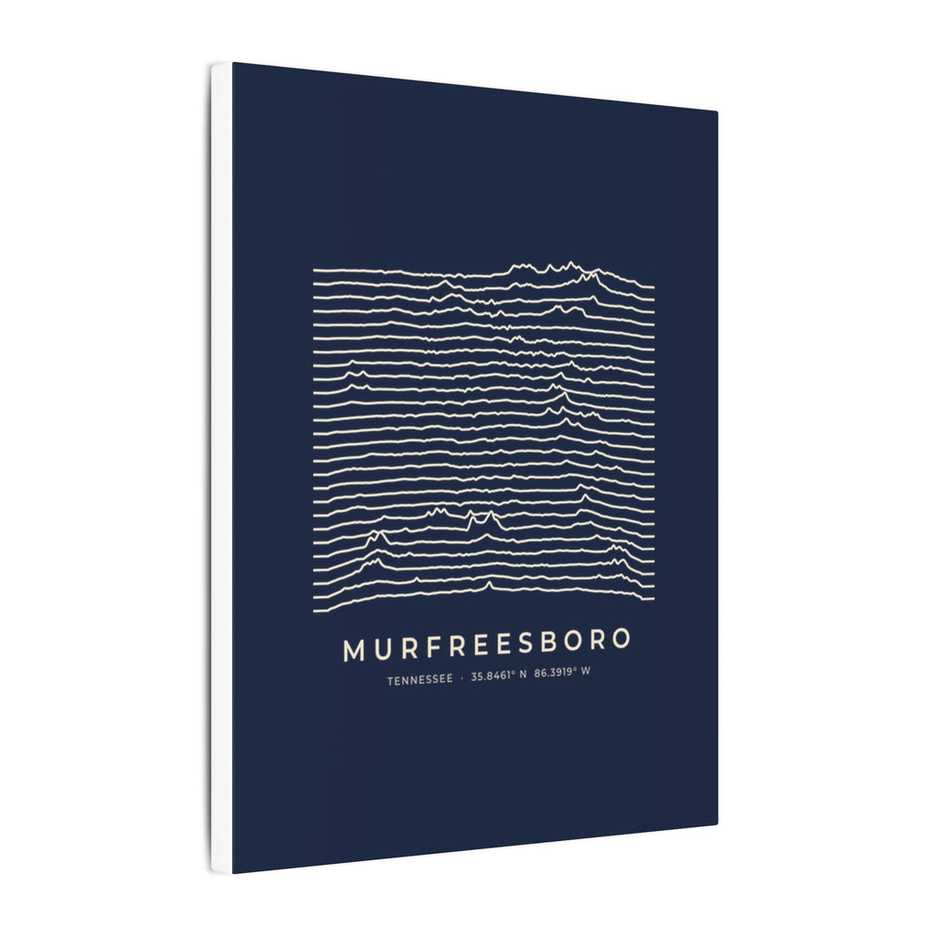 Murfreesboro Ridgeline Canvas Print (Navy)