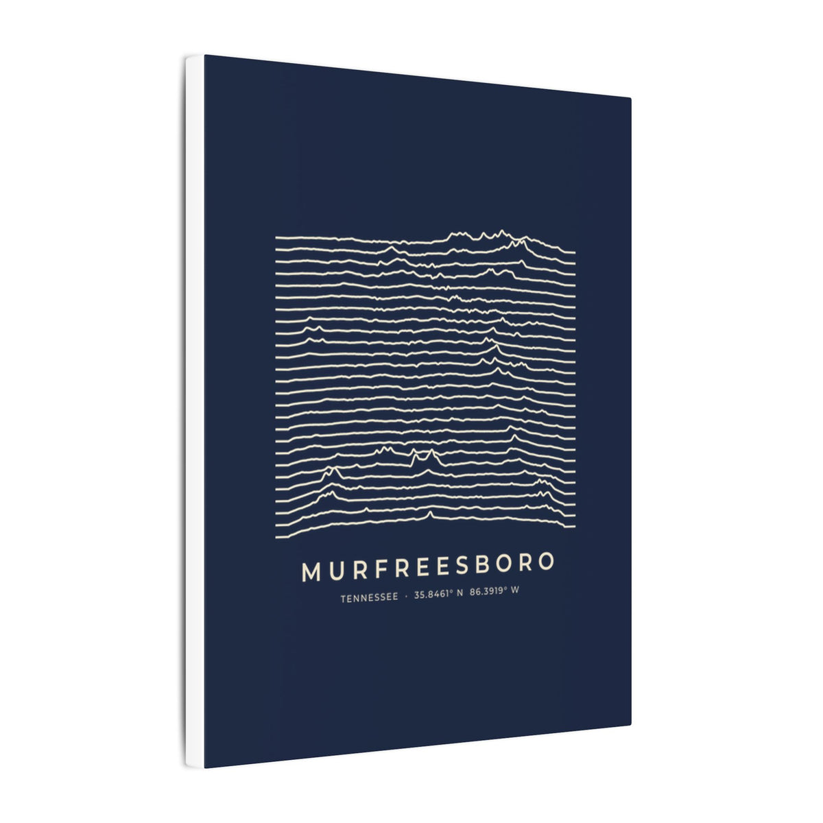 Murfreesboro Ridgeline Canvas Print (Navy)