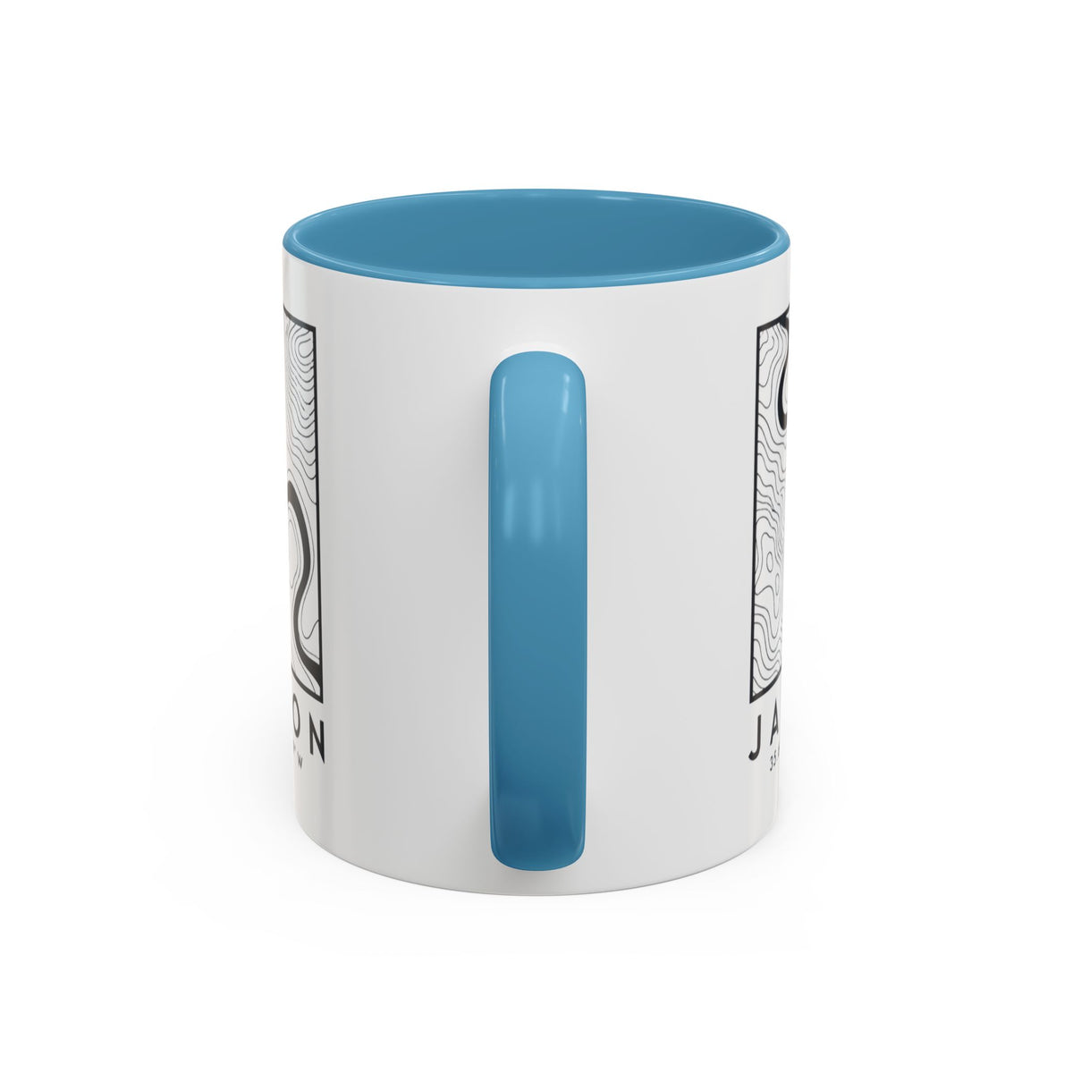Jackson Topo Map Accent Mug
