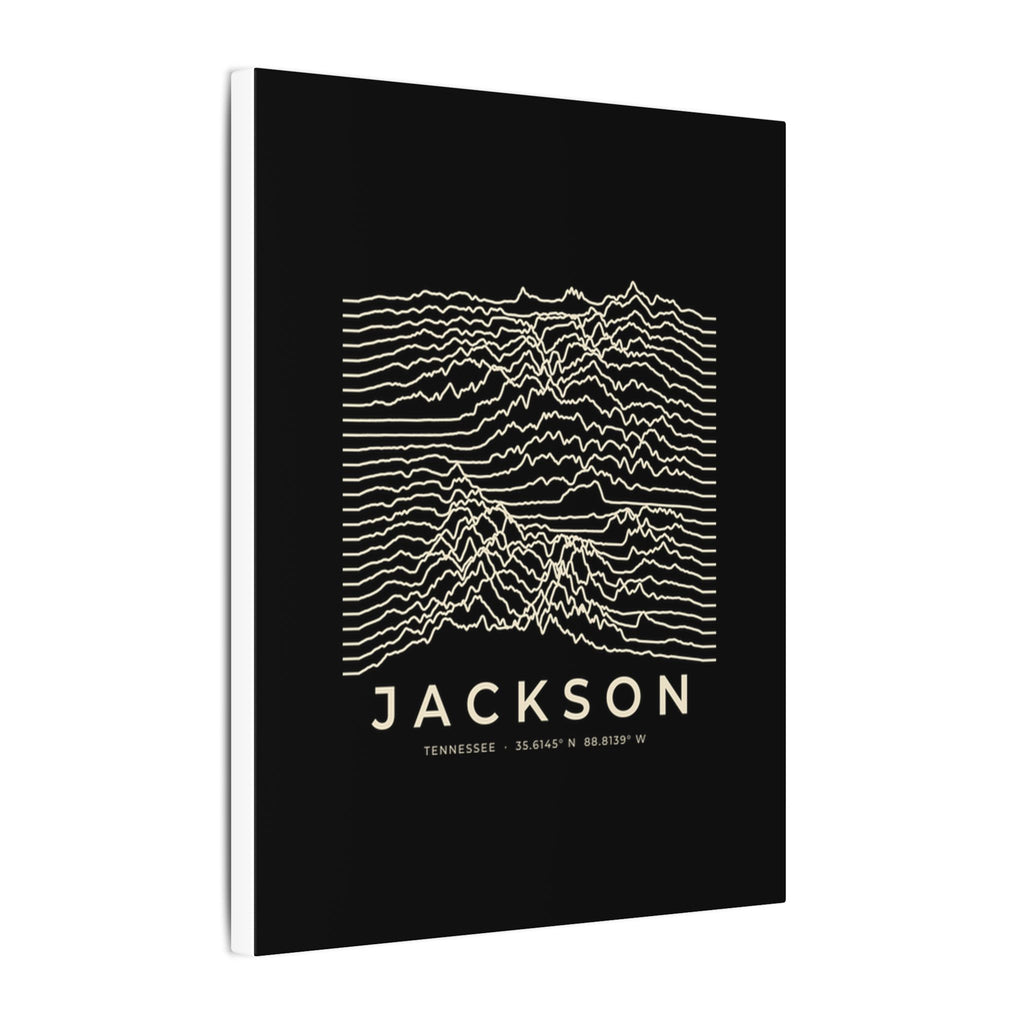 Jackson Ridgeline Canvas Print (Black)