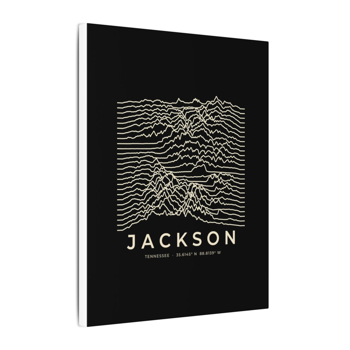 Jackson Ridgeline Canvas Print (Black)
