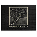 Johnson City Topo Map Puzzle (Black)