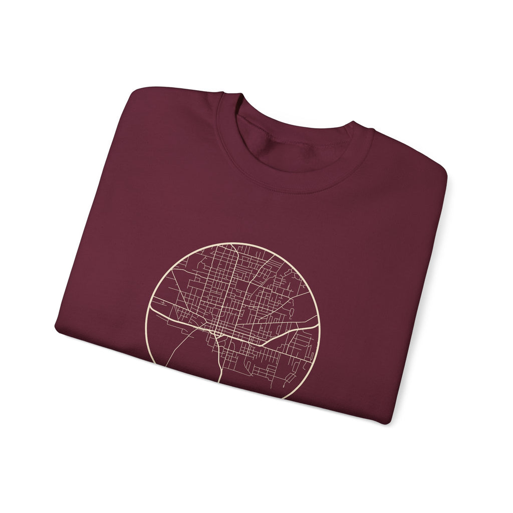 Jackson Street Map Crewneck Sweatshirt