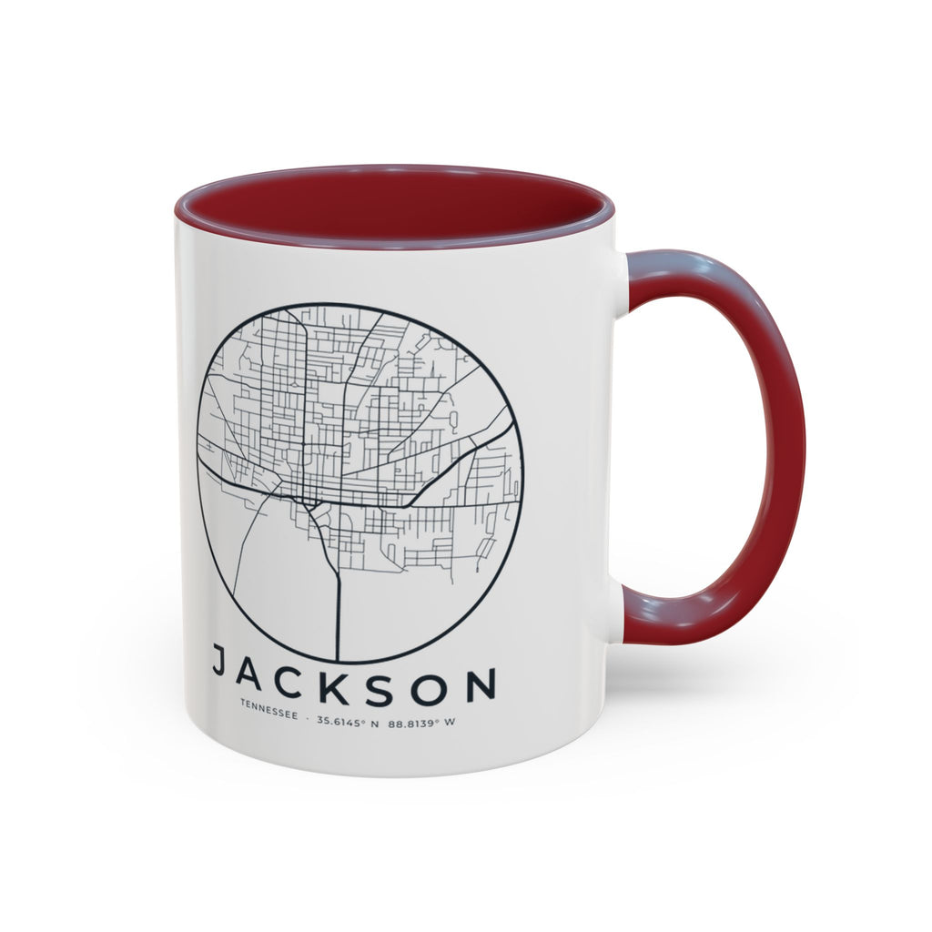 Jackson Street Map Accent Mug