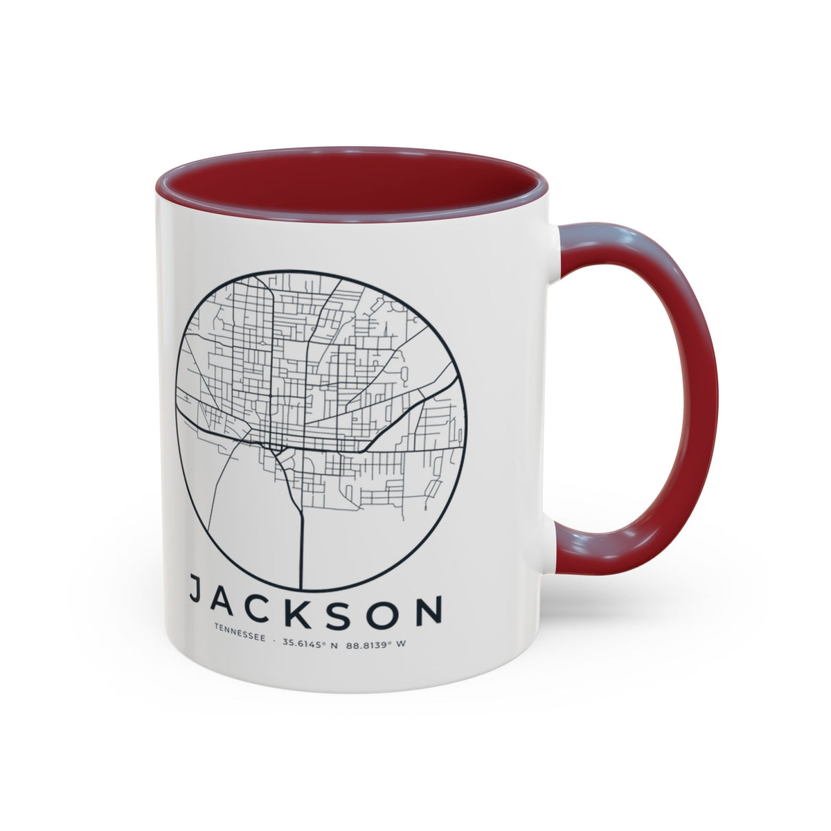 Jackson Street Map Accent Mug