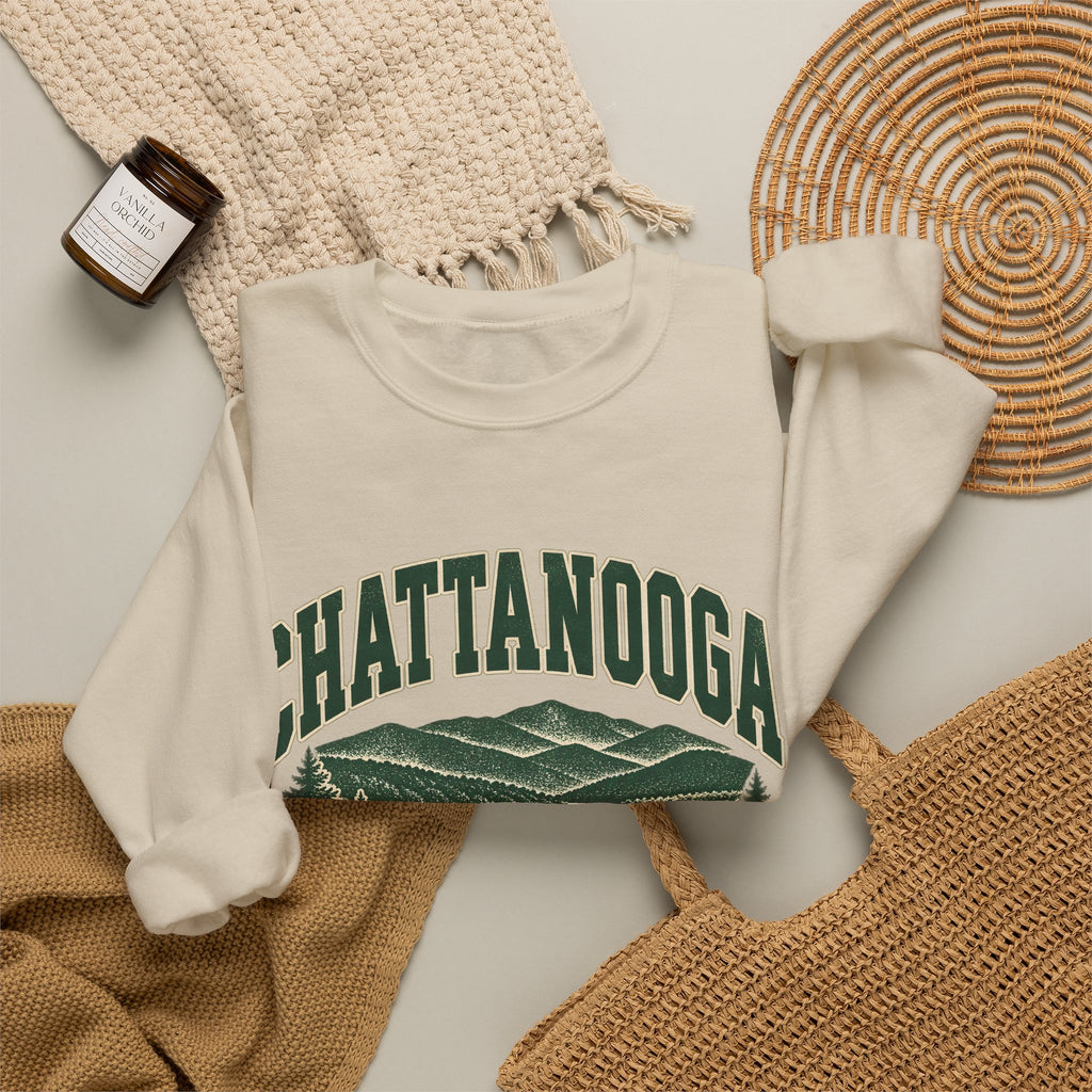 Chattanooga Vintage Varsity Crewneck Sweatshirt