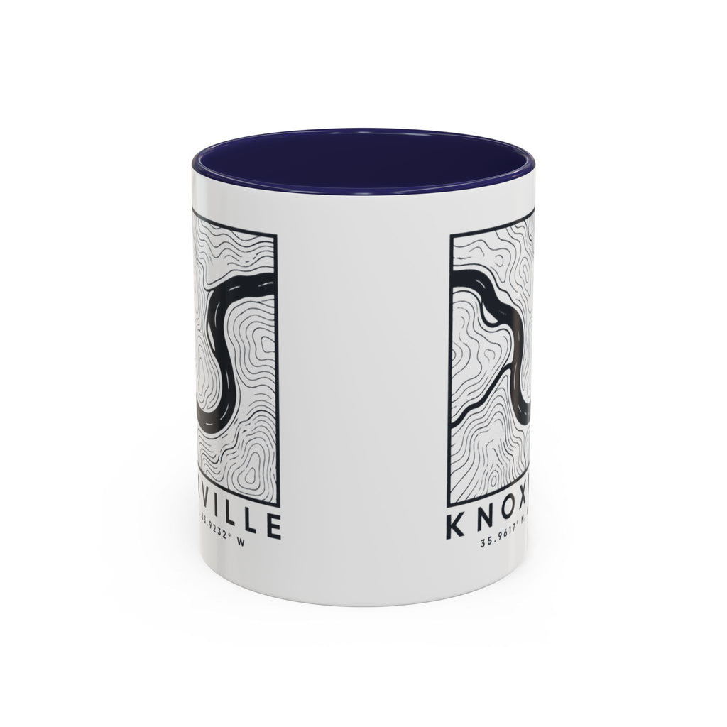 Knoxville Topo Map Accent Mug