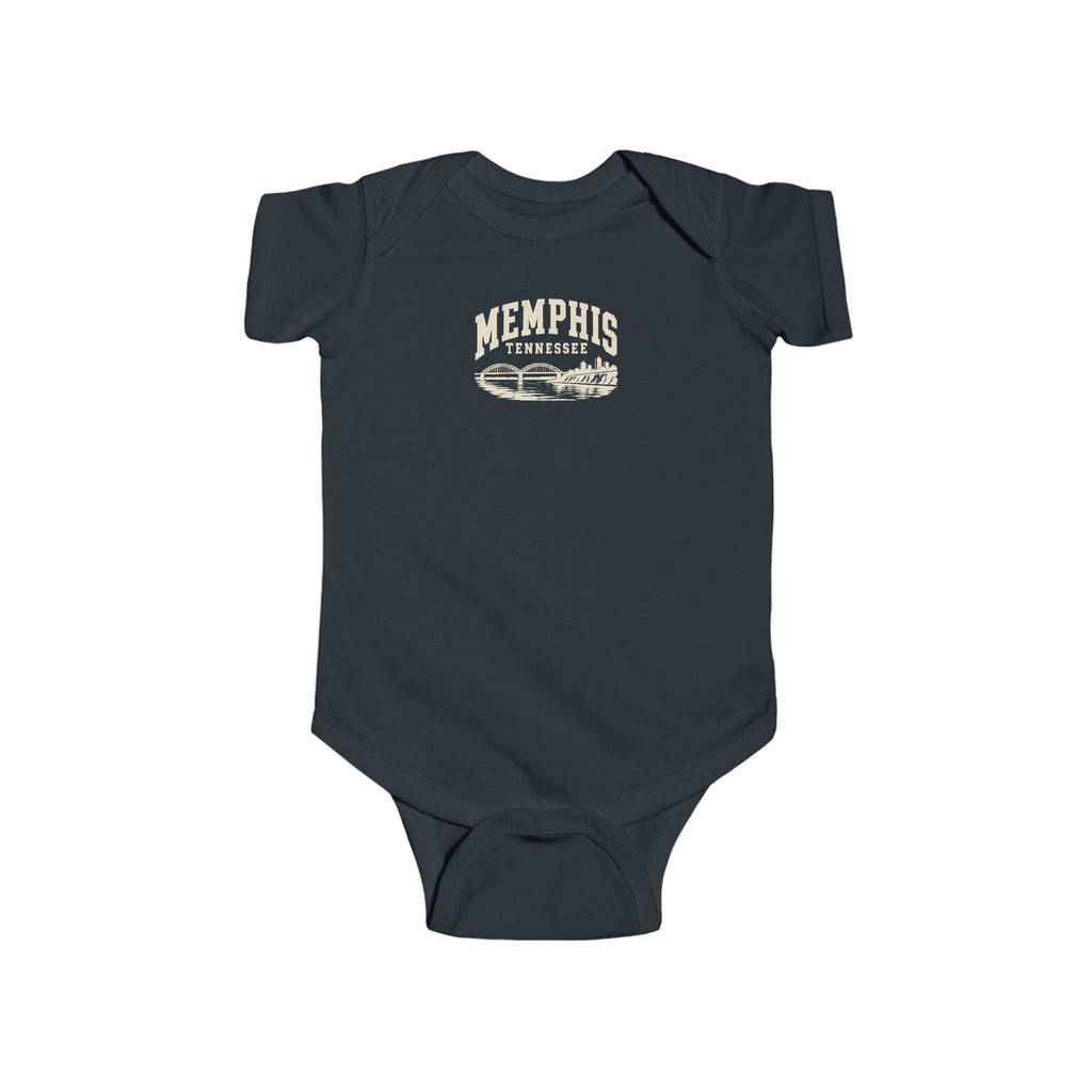 Memphis Vintage Varsity Baby Bodysuit