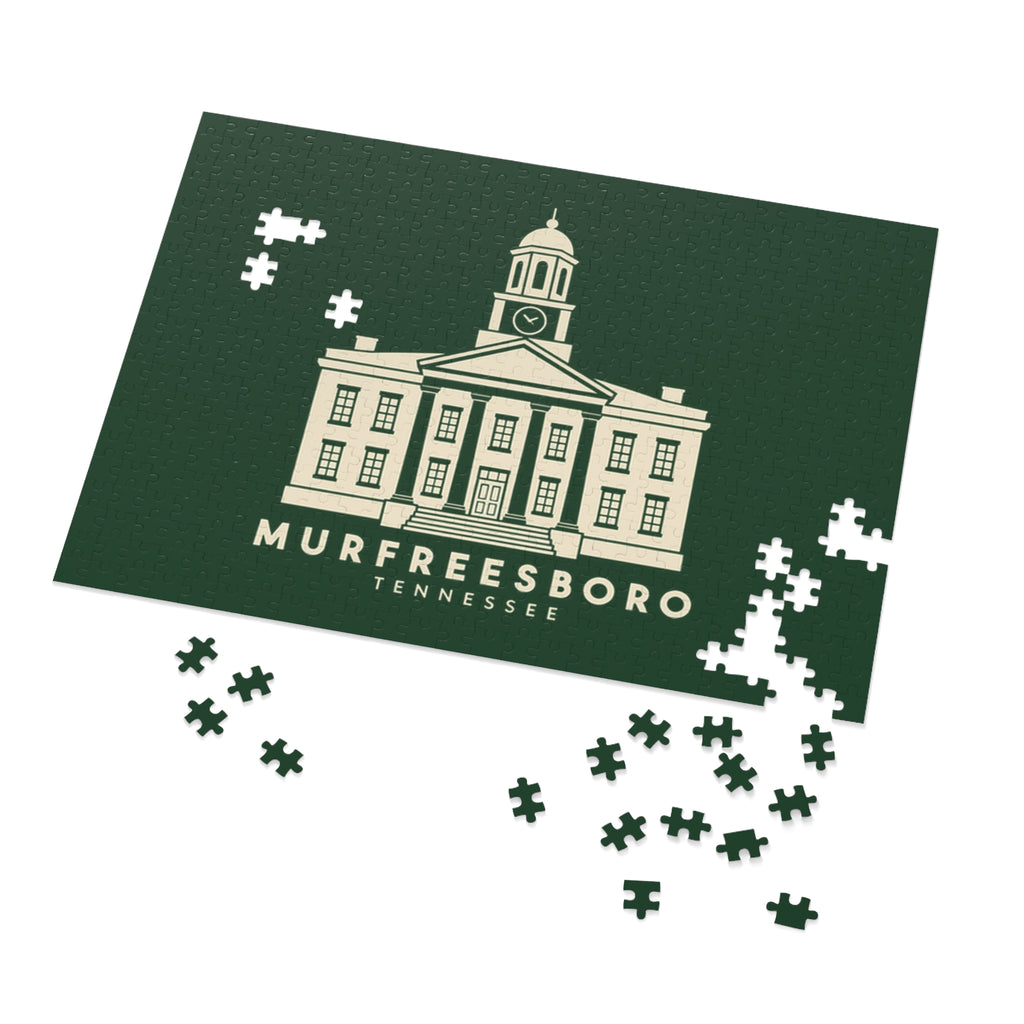 Murfreesboro Rutherford County Courthouse Puzzle (Forest Green)
