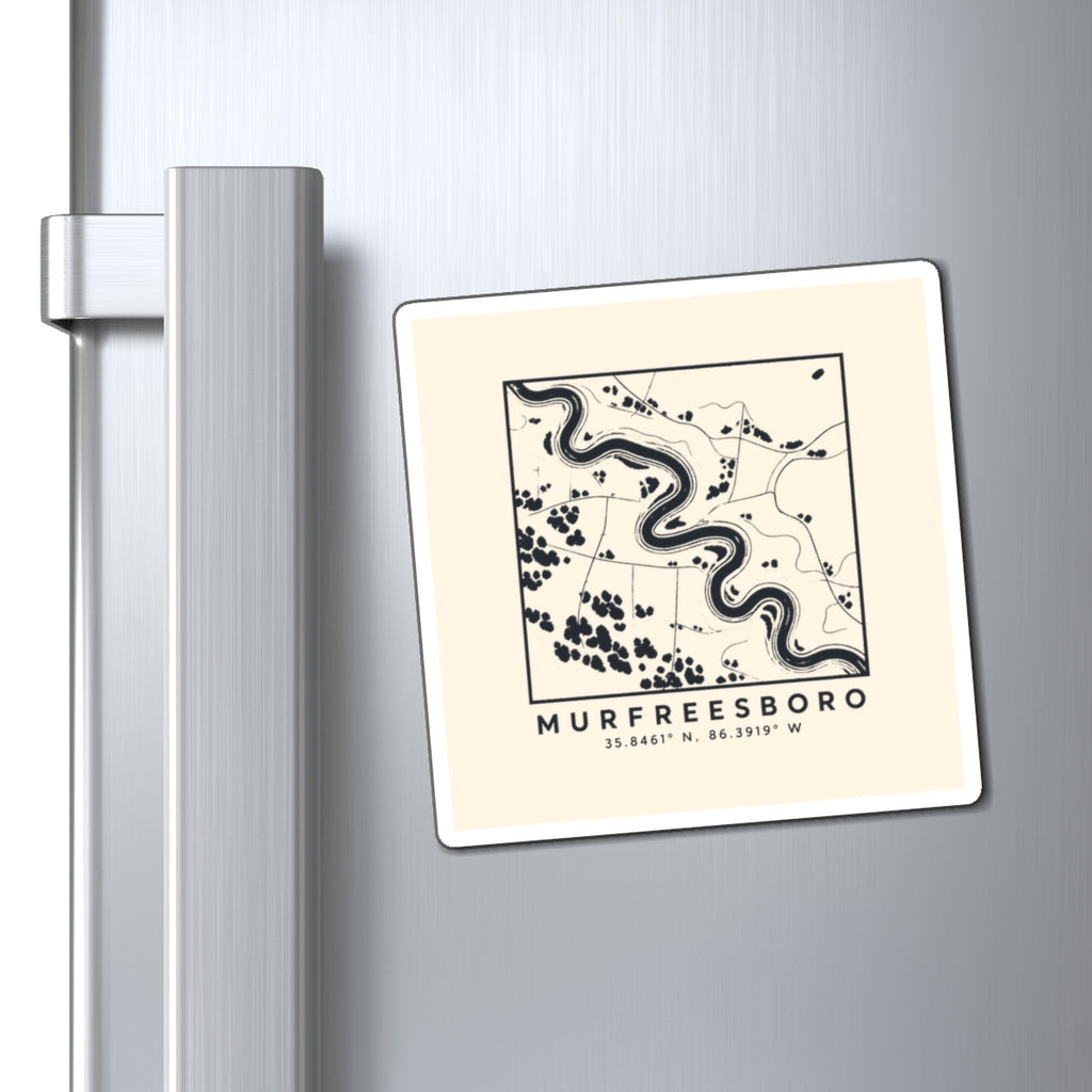 Murfreesboro Topo Map Magnet