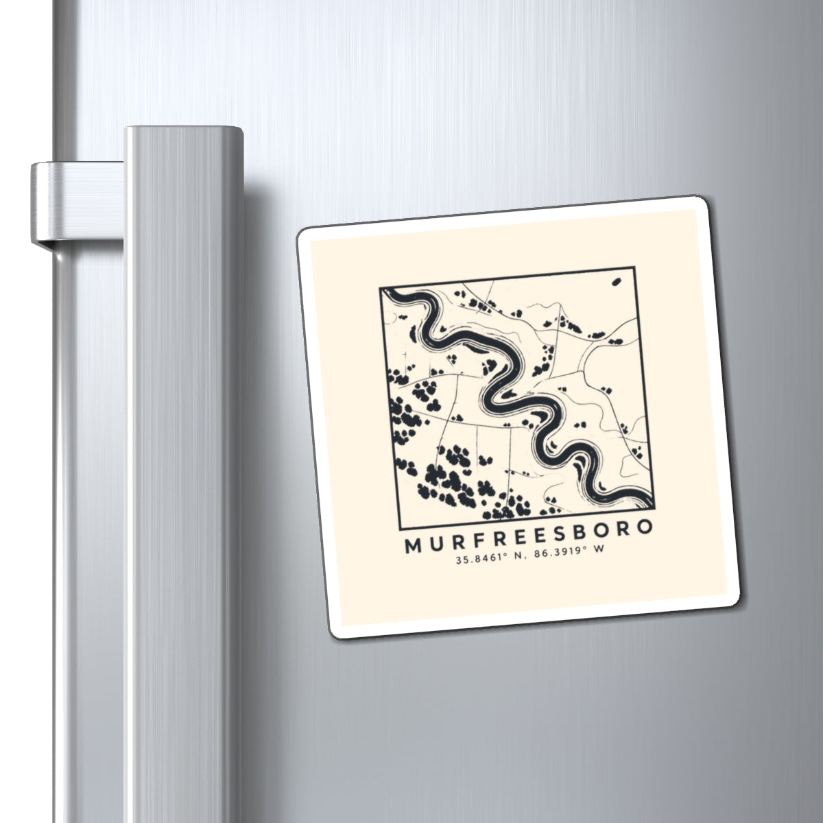 Murfreesboro Topo Map Magnet