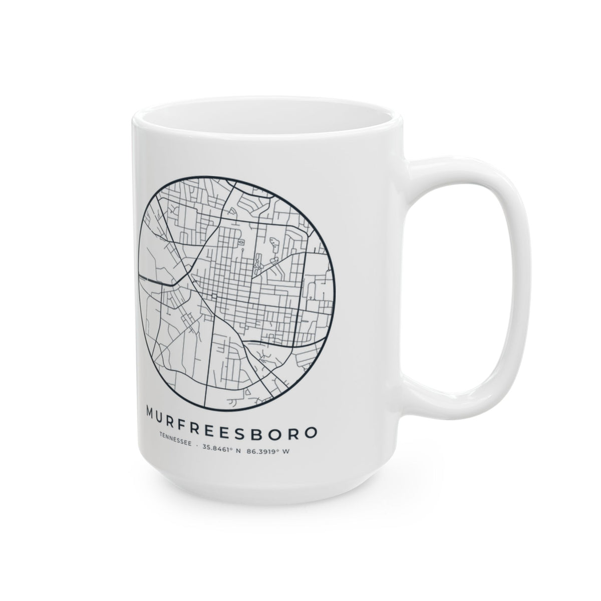 Murfreesboro Street Map Mug