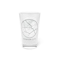 Johnson City Street Map Pint Glass