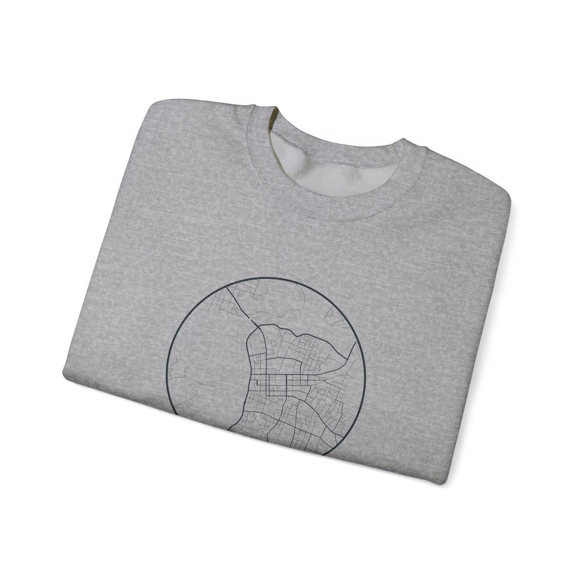 Clarksville Street Map Crewneck Sweatshirt