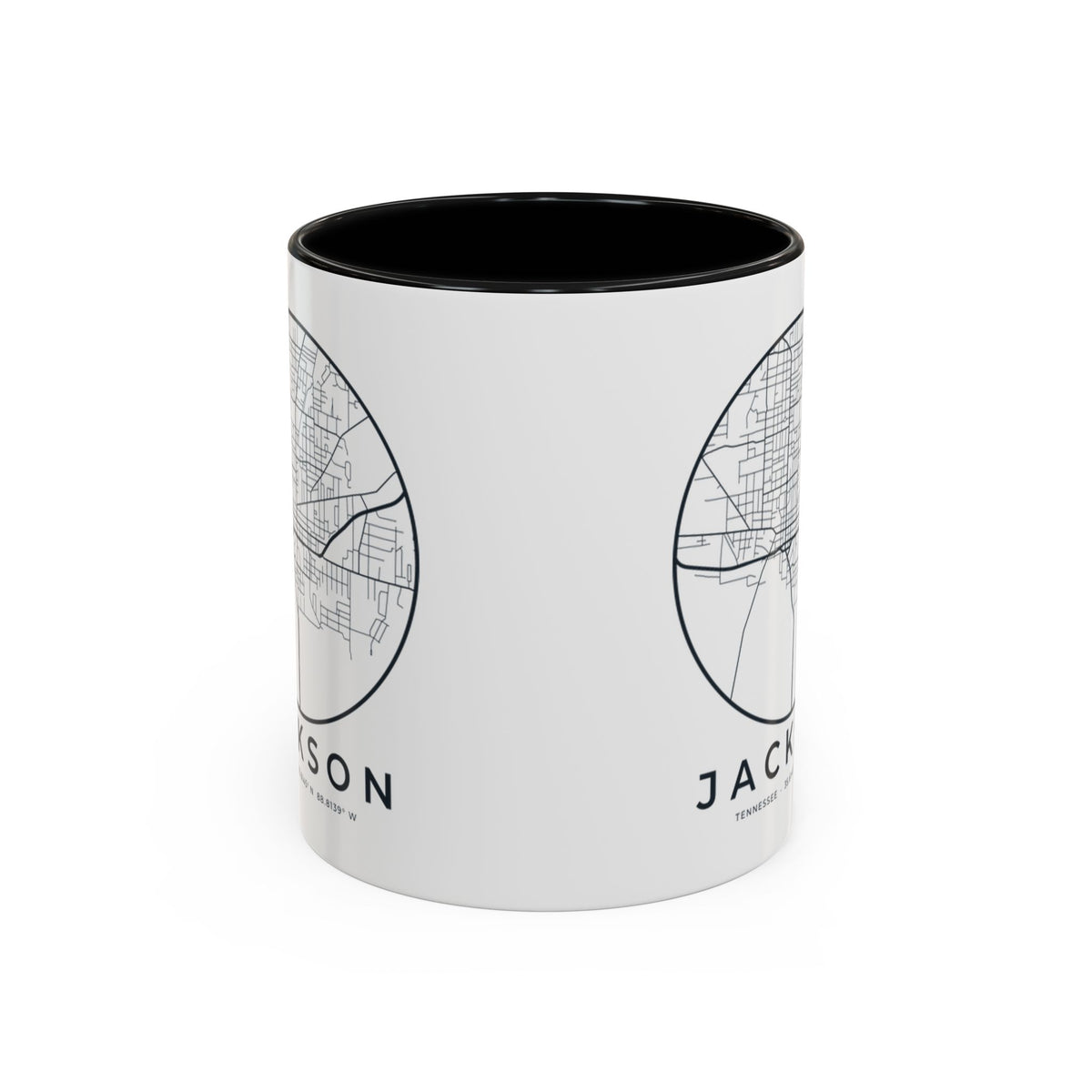 Jackson Street Map Accent Mug