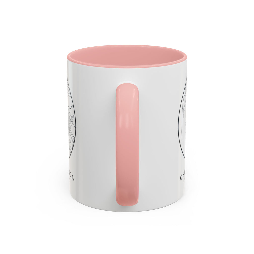 Chattanooga Street Map Accent Mug