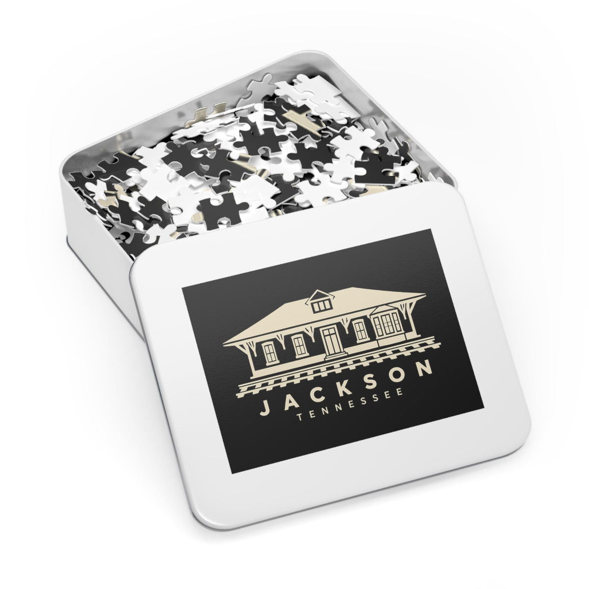 Jackson Train Depot Puzzle (Black)