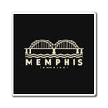 Memphis Hernando de Soto Bridge Magnet (Black)