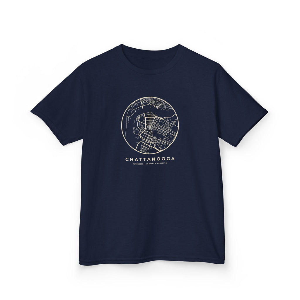 Chattanooga Street Map Kids T-Shirt
