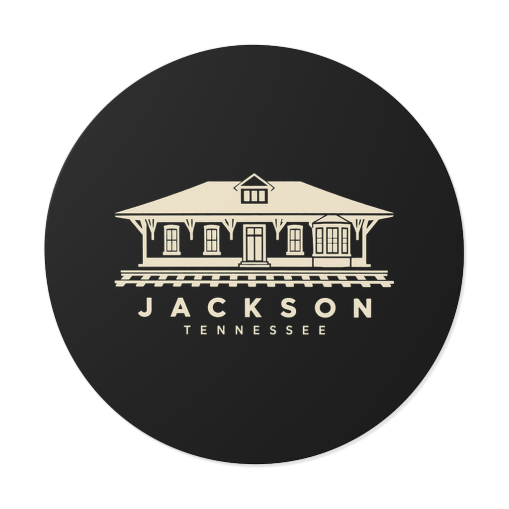 Jackson Train Depot Sticker (Black)
