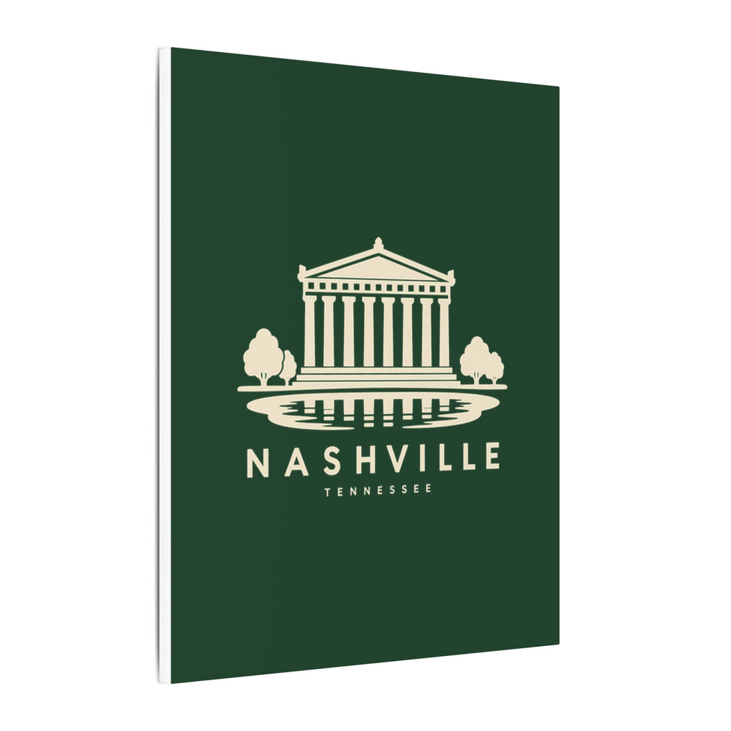 Nashville Parthenon Canvas Print (Forest Green)